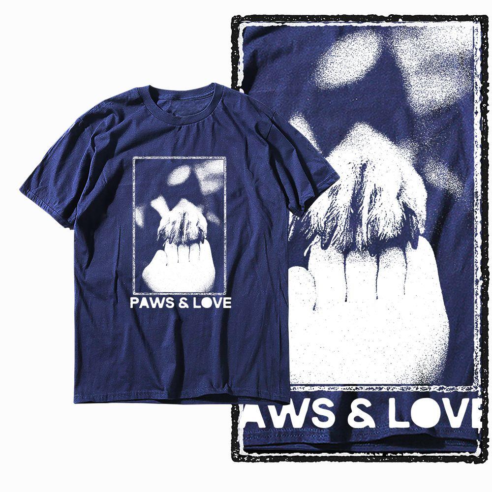 G65 NAVY Cool 100 Cotton Dog Printed Unisexs Tshirt   Streetwear Big Size Vintage Oneck Unisexs Tee Tshirt S