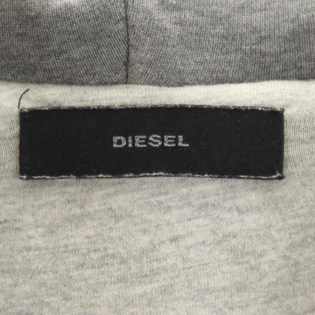 DIESEL Long sleeve Denim switch Zip hoodie S gray Women Used