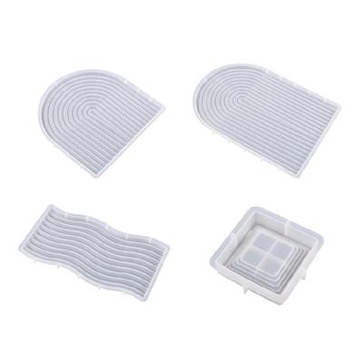 Resin Tray Mold Silicone Coasters Mold for Cup Mat Home Decor Jewelry Box Mold