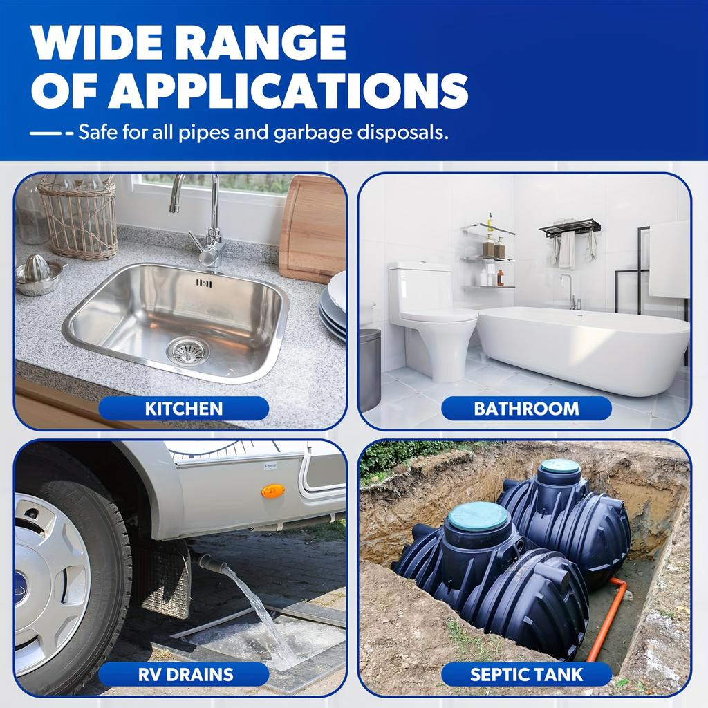 Pipe Blockage Unblocking and Maintenance Agent, Pipe Blockage Dissolving Agent, Unblocking Sewer Blockage and Unblocking Artifact