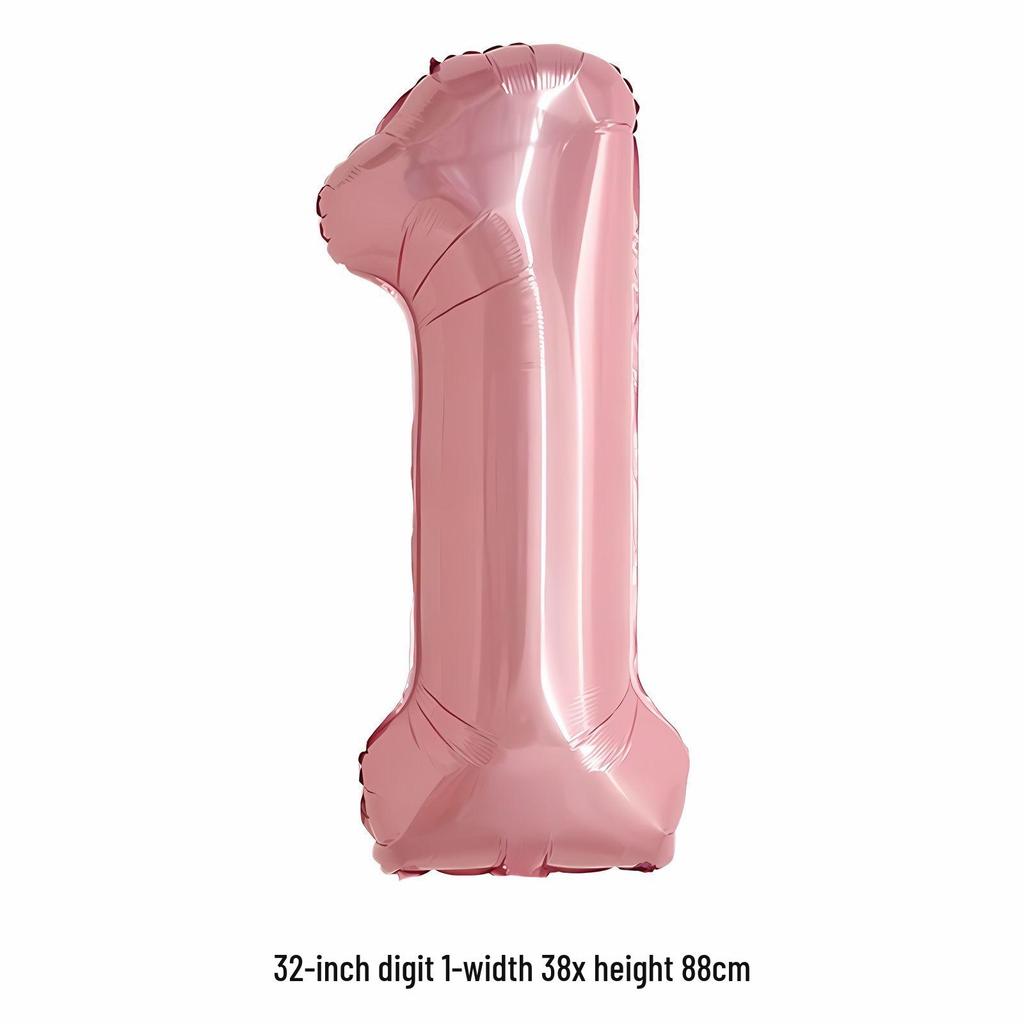 32-Inch White Number '40' Birthday Balloon, Aluminum Foil Party Decoration Prop