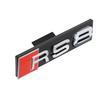 3D S3 S4 S5 S6 S7 S8 Logo ABS Car Front Grille Badge Sticekr Decoration For  Audi SQ3 SQ5 SQ7 SQ8 W12 V6 RS3 RS4 RS5 RS6 RS7 RS8