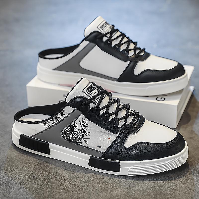 Fashion Big Size 47 Luxury Men Half Slippers Sandals Comfortable Casual Shoes Men Fashion Sneakers Anime Men Slippers Slides Footwear