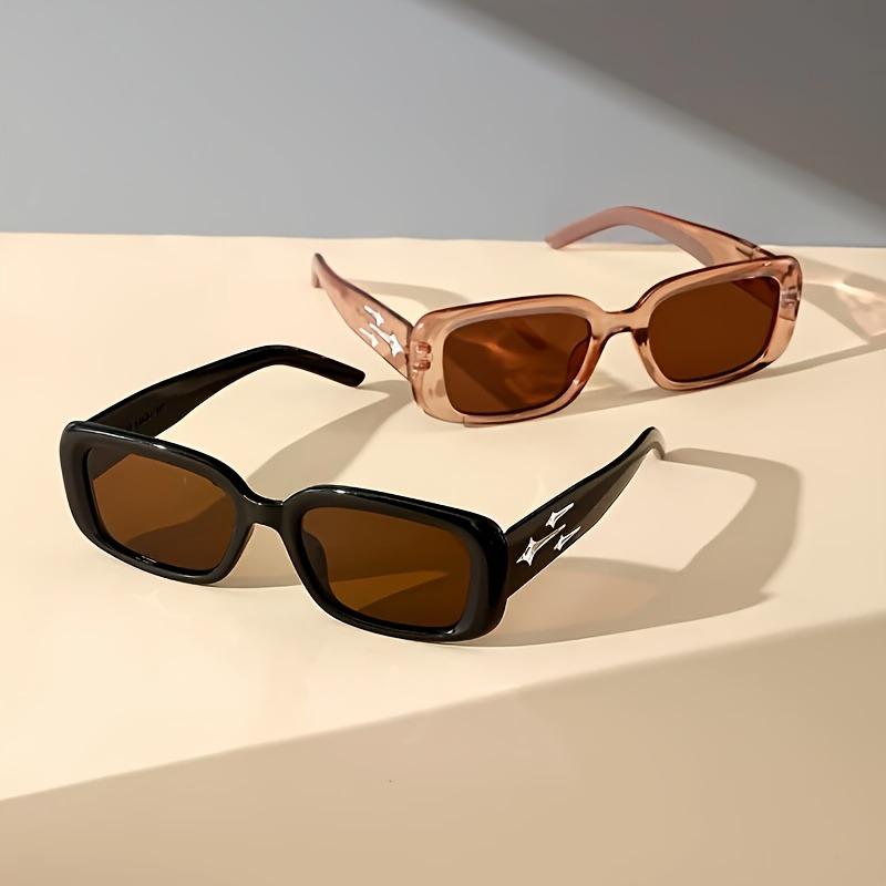 Y2K Retro Square Frame Fashion Glasses - Unisex Vintage Style with Lightweight Black Plastic Glasses for Casual Fashion