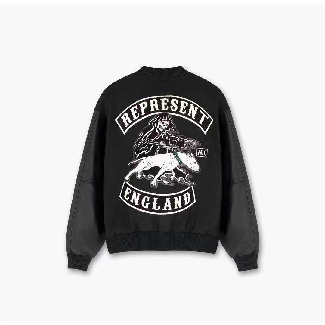 

Мужская бейсбольная куртка в стиле ретро, пэчворк, вышивка - Хип-хоп, уличный стиль, осенний тренд XL чёрный