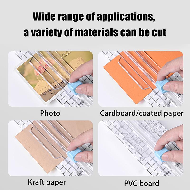 4 In1 Paper Trimmer Craft Paper Cutter Multi-Function Scrapbooking Tool For Cutting Paper Photos Scrapbook Postcard