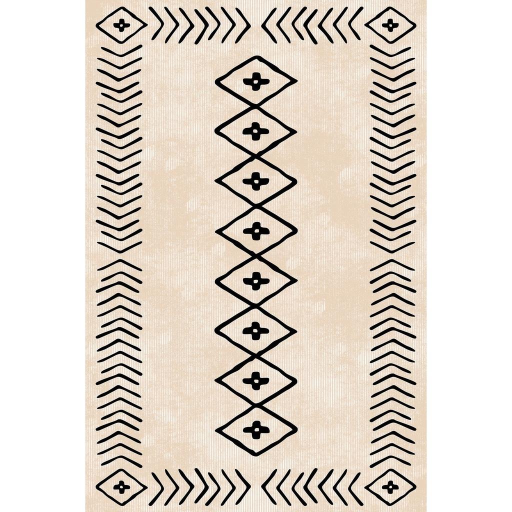 Non-slip Base Washable 2-Piece Bathroom Rug Mat Set: 60x100cm and 50x60cm