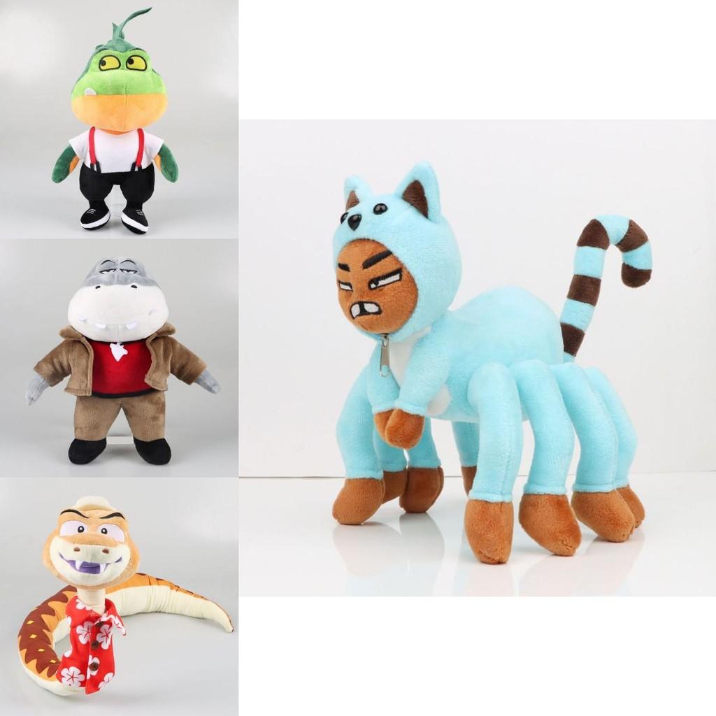 The Bad Guys Plush Toy Collection Featuring Mr. Wolf Ms. Tarantula Mr. Snake Mr. Piranha And More!