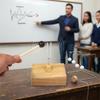 Diapason Acustico da 512Hz di Precisione Strumento Dimostrativo per la Risonanza in Classe Struttura in Legno e Metallo