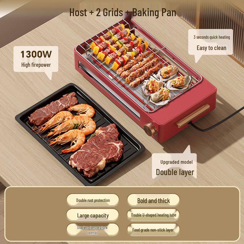 

Detachable Split Electric Grill and Hot Pot Cooker for Home Use 900+ Units
