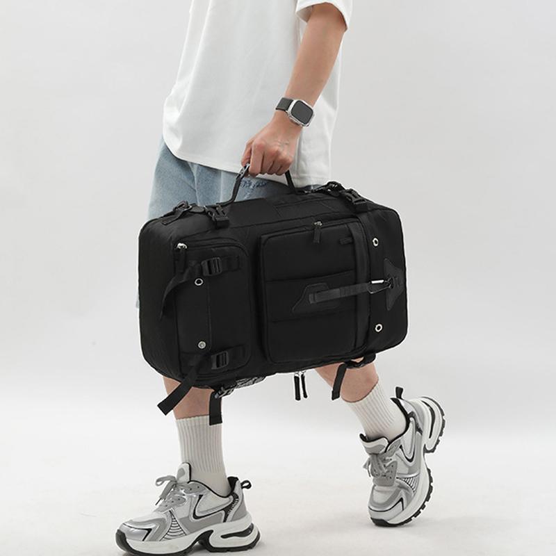 Large-capacity Backpack Men's Outdoor Expandable Multi-compartment Travel Boarding Backpack Travel Large Luggage Bag