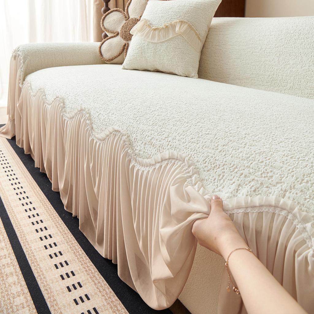French retro sofa cover cloth is universal in all seasons, new high-end sofa towel, full cover non-slip sofa cover cover blanket