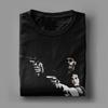 Leon The Professional Men's T Shirt Movie Crazy Tee Shirt Short Sleeve O Neck T-Shirt Pure Cotton Birthday Present Tops