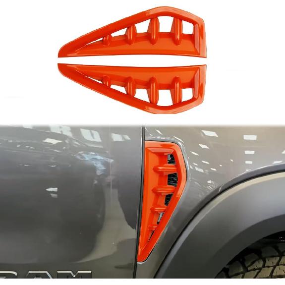 Korlot Side Body Vent Cover Trims Accessories for 2021-2026 RAM 1500 TRX/RHO (Carbon Fiber Style)