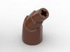Small Particle Building Block MOC 2142 Dragon Tail, Horn Joint Stepped Circular Arc Cross Hole Brick Assembly Toy