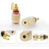 Banana Plug Connector Audio Jack Socket 4mm Binding Post For Amplifier Speaker Terminal Board Gold Plated Consumer ElectronicsGood product