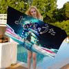 Japanese Call of the-Night Bath Towel Microfiber Soft Water Absorbing Breathable For Girl Kids Decorative Cartoon Beach Towel