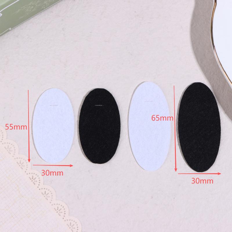 100Pcs Oval Felt Fabric Patches Non-Woven Sewing Base Pads For Diy Plush Hairpin Bb Hair Clips Making Accessories