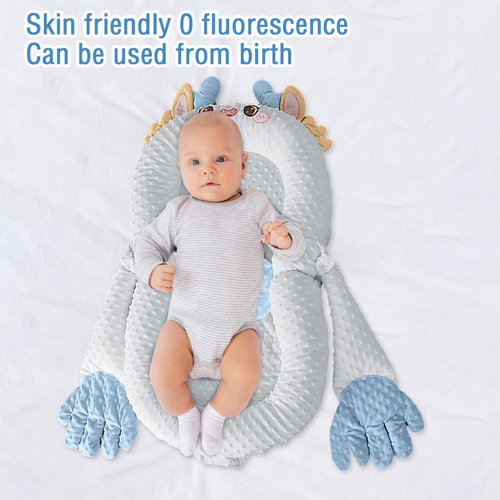 Folding Bed In Bed For Newborn Baby With Slope For Summer -pressure For Baby To Raise His Head And Prevent Choking When Going Out To Comfort Sleepi