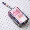 Women's Canvas Art Clutch: Three-Layer Long Wallet, Large Capacity Handbag, Key & Coin Purse, Casual Phone Bag
