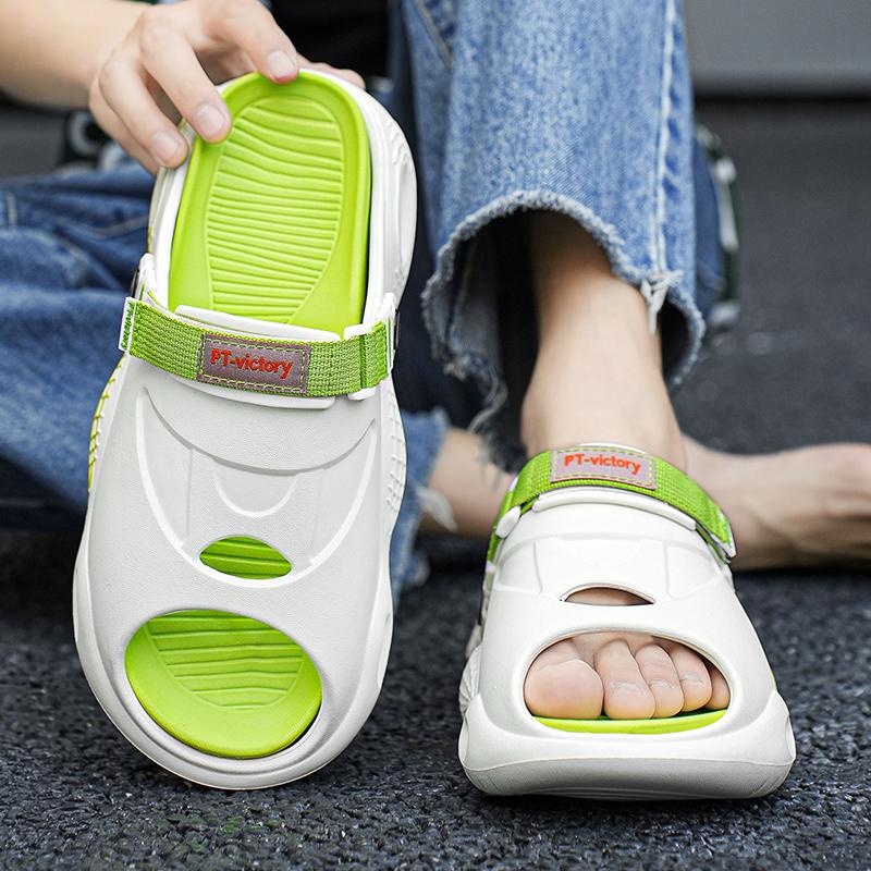 Модные новые распродажи мужские сандалии Eva летние повседневные тапочки спортивные — фото 6