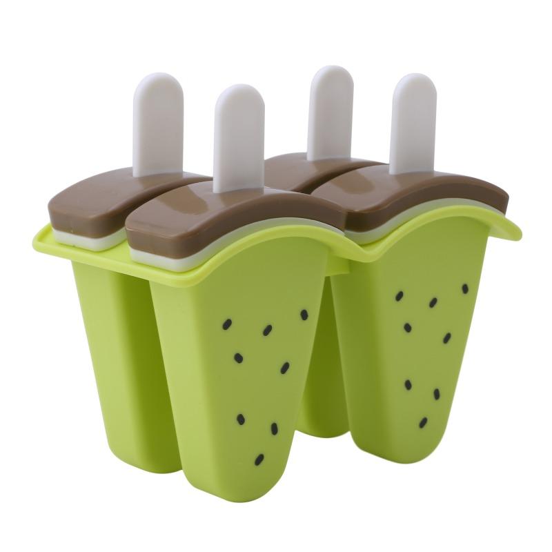 Ice Cream Mold With Cover Watermelon Shape Mold DIY Homemade Ice Popsicle Mould Frozen Juice Milk Kitchen Ice Cream Make Tool