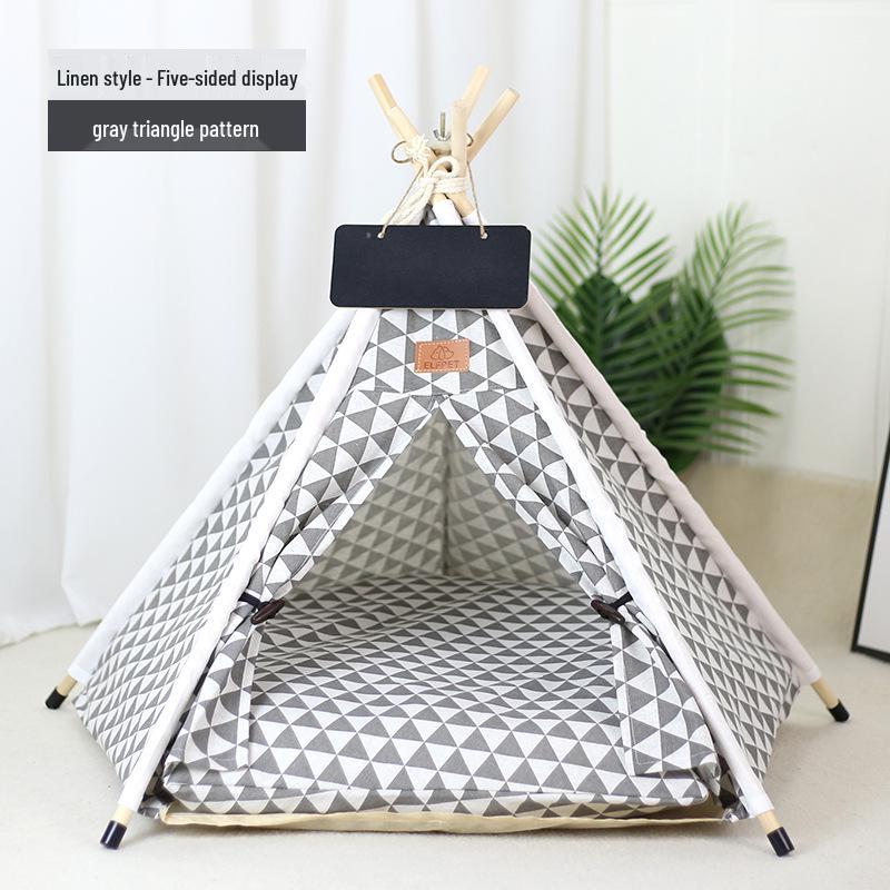 

Полностью моющаяся палатка для питомцев: Складная кошачья кровать и домик на все сезоны M - For pets up to 20cm