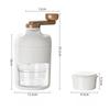 Manual Shaved Ice Machine Portable Snow Cone Machine Small Manual Crank Smoothie Machine, Snow Cone Ice Crusher