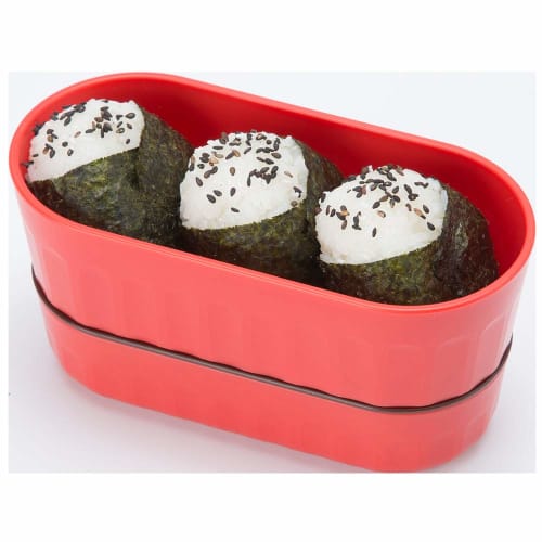 Nakano Cat Lunch Box, 2-Tier, with Lunch Belt, White, Top Tier 390ml, Bottom Tier 250ml, Luna Chaton, Microwave Safe, MM-434