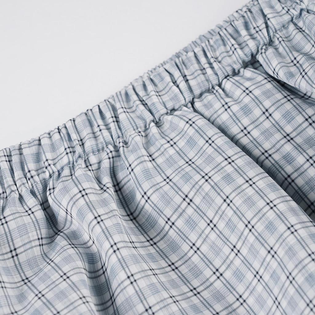 Y2K Style Plaid & Floral Low-Waist Ruffled Skirt