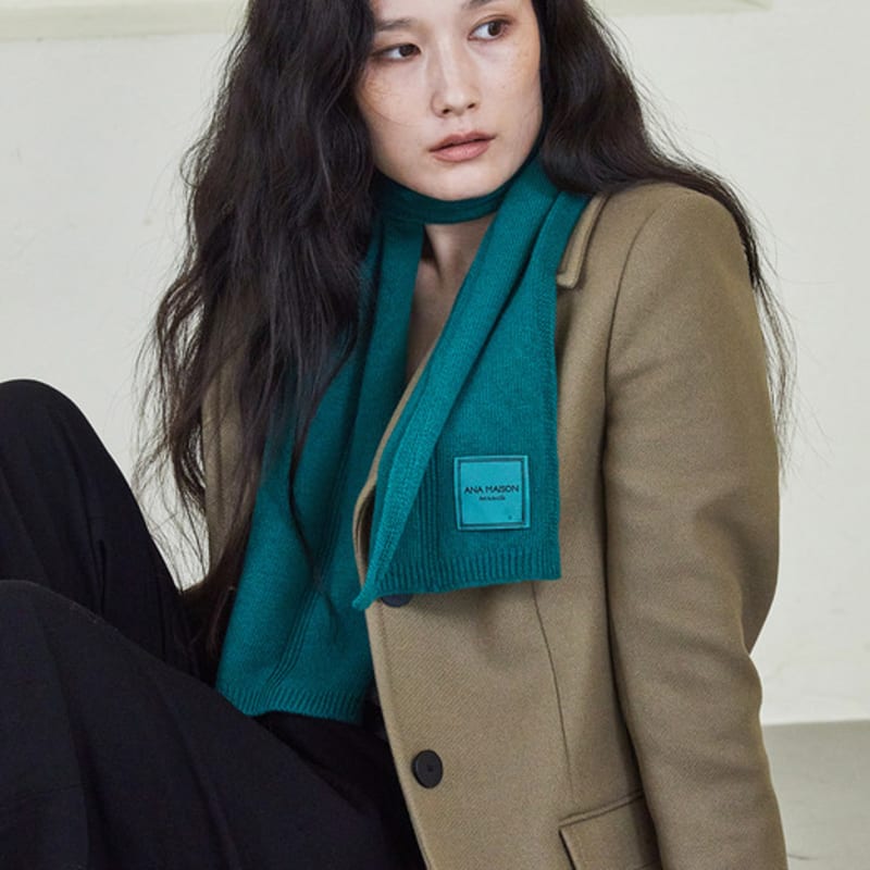 

ANA MAISON Green Cashmere Daily Muffler [KMM-GREEN] GREEN