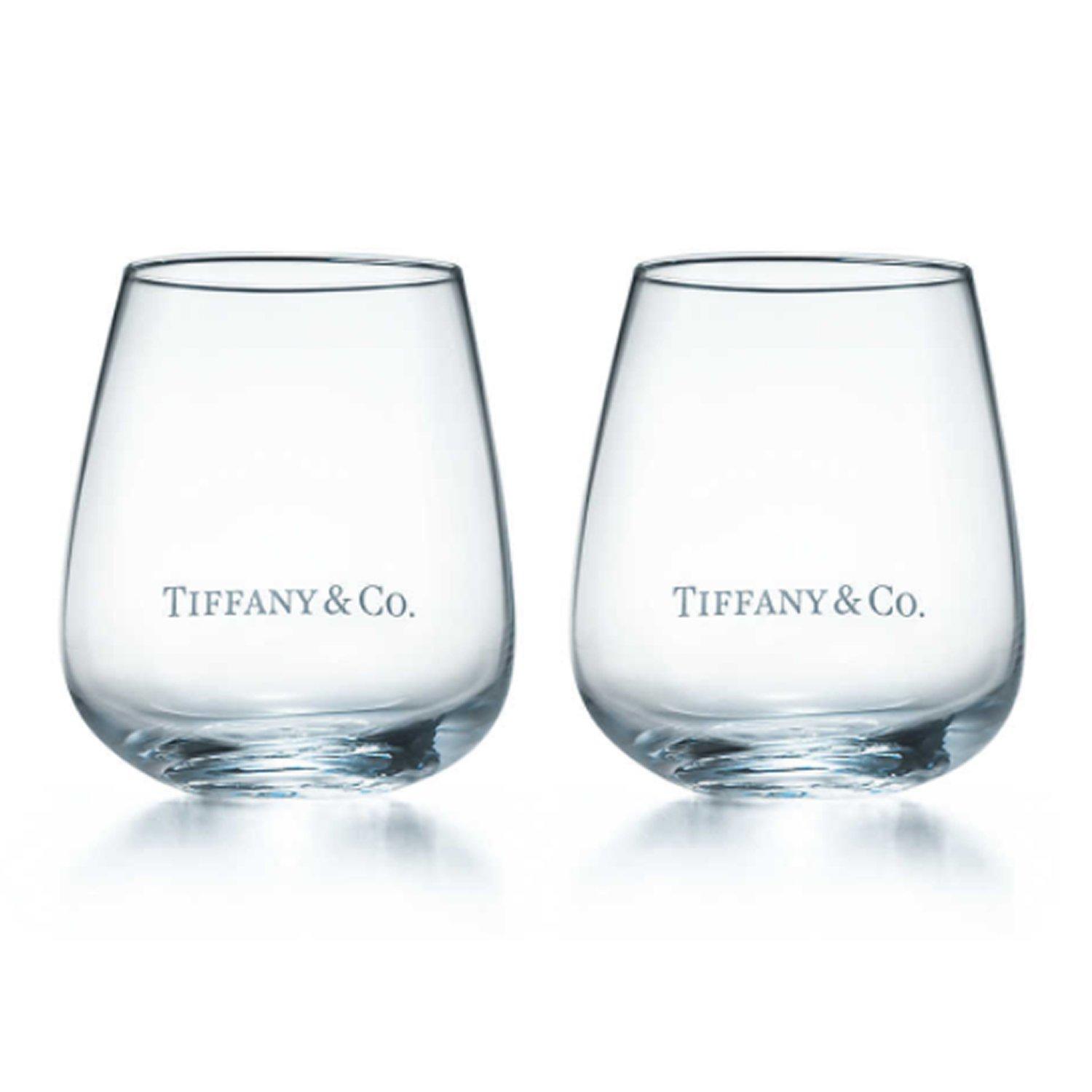

TIFFANY Glass Tumbler Set, Logo, Pair, 200ml
