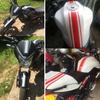 3-4pack 50x4.5cm Motorcycle DIY Fuel Gas Tank Decal Sticker for Cafe Racer Gold