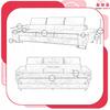 Sofa 3 Seater Sofa Bed with Sofa Bed. Bosso Family Sleeping Furniture Beige Velvet
