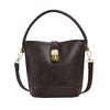 Retro Casual Portable Small Bag Women's 2025 New Fashion Versatile Bucket Bag Niche Design Contrasting Color Messenger Bag
