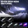 High Power White Flashlight Super Bright LED Spotlight Long Range Torch Zoom Emergency Outdoor With Multiple Lighting Mode