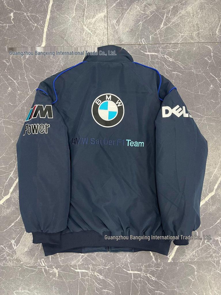 F1 Embroidery Racing & Cycling Suit - Retro American Style Jacket for Men & Women