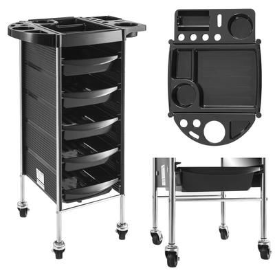 Mobile Hairdressing Trolley On Wheels with Drawers PHYSA 5 Drawers
