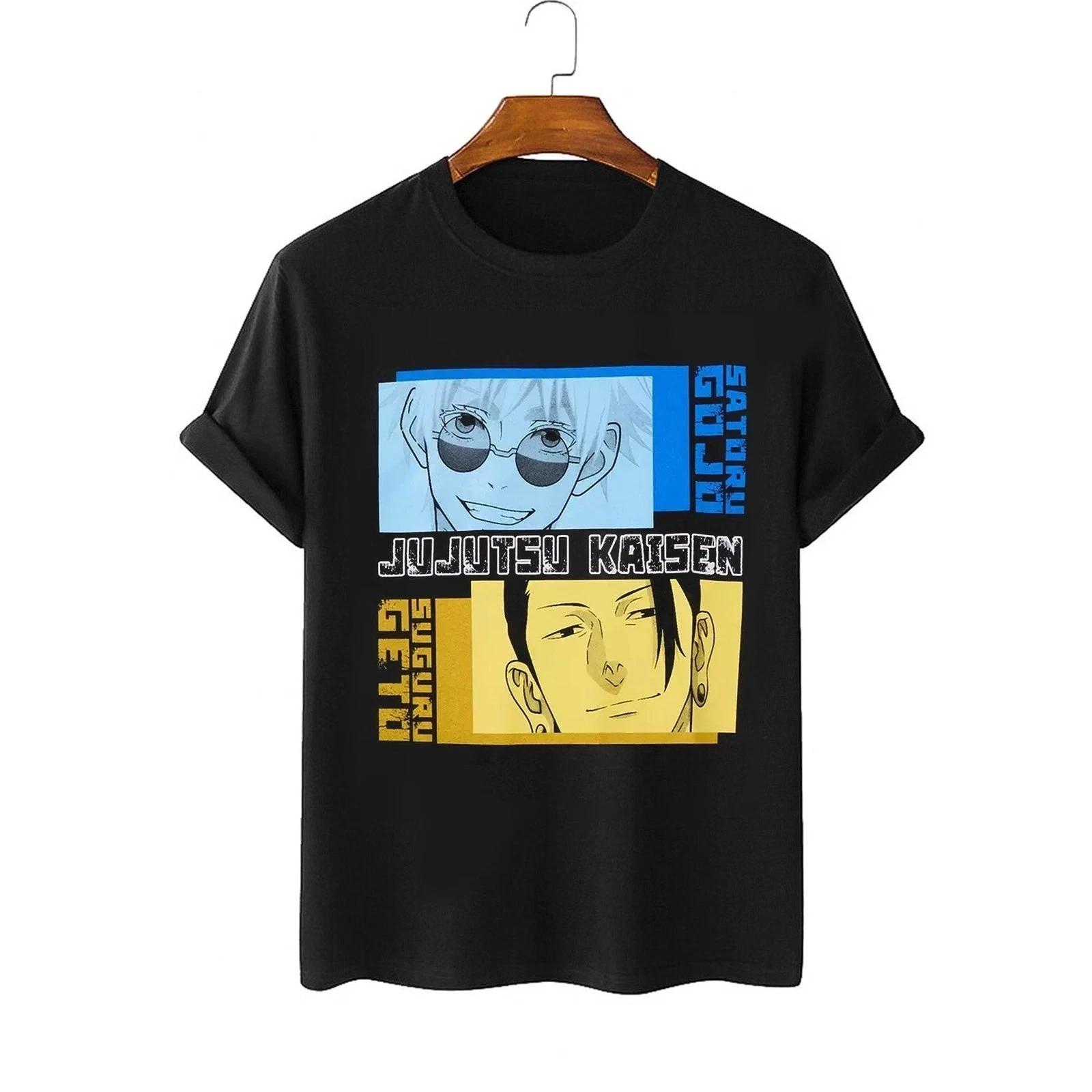 Футболка с панелями Годжо и Гэто из Jujutsu Kaisen L