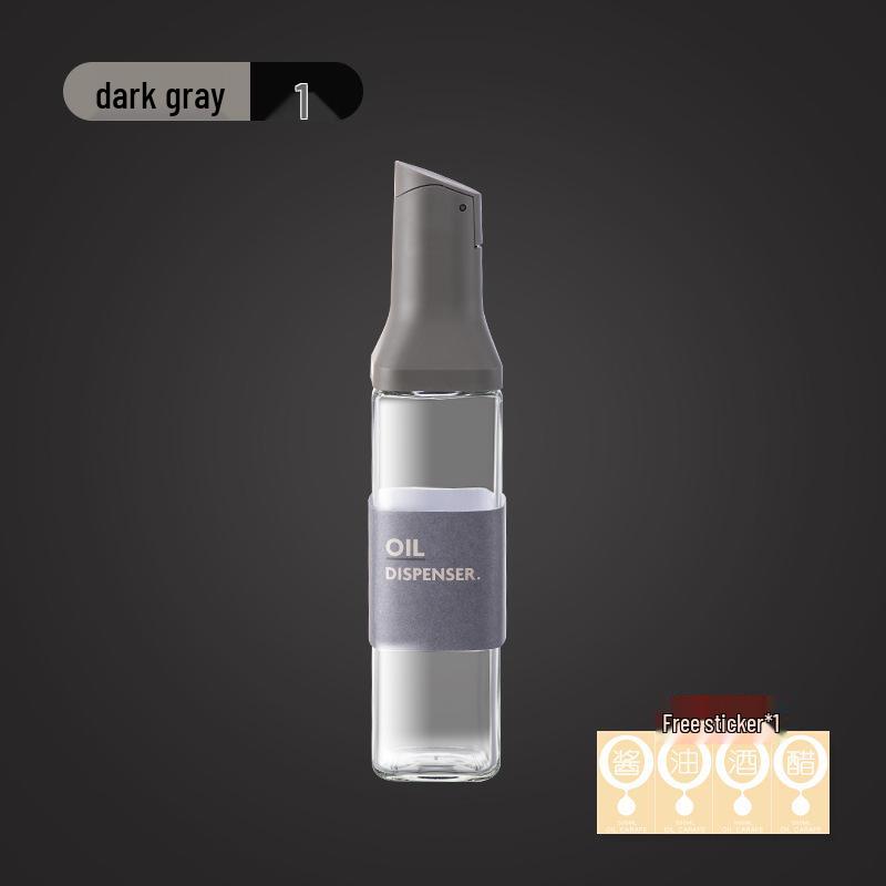 Household Kitchen Glass Oil, Soy Sauce, and Vinegar Bottle with Anti-Leak Design