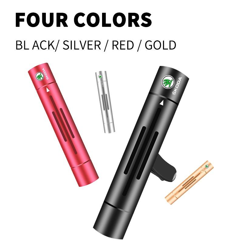 Auto Interior Car Air Freshener Outlet Air Vent Perfume Diffuser For Skoda Octavia Superb Rapid Kodiaq Karoq Fabia Kamiq Roomster Citigo