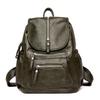 Damen Leder Rucksäcke Vintage Damen Umhängetasche Reise Damen Schultaschen Für Mädchen