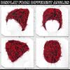 Distressed Knitted Beanie Fuzzy Winter Hats Thick Warm Beanies Y2k Beanie Snow Knit Cap Skull for Women Men