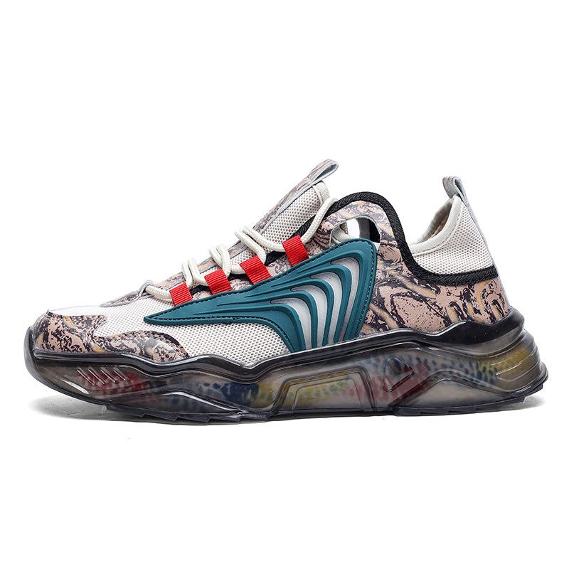 Men's Shoes for Summer New National Trend Breathable Coconut Shoes Fashionable Personalized Dad Shoes Breathable Sports Shoes Trend