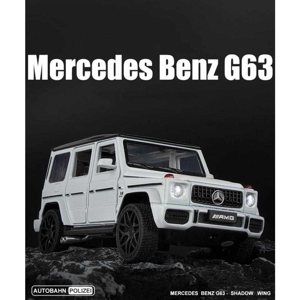 1/32 Mercedes Benz AMG G63 Shadow Wings Off Road SUV Alloy Diecast Metal Model Car Collectibles Children's Holiday Birthday Gift