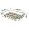 Dumpling Storage Box Single-Layer Transparent Refrigerator Dumpling Fresh Keeping Container Home Kitchen Food Sealed Storage Box