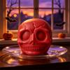 Crackling Building Block Pumpkin Skull Ball Crunchy Pumpkin Skull Squishy Toy  Hand Relax