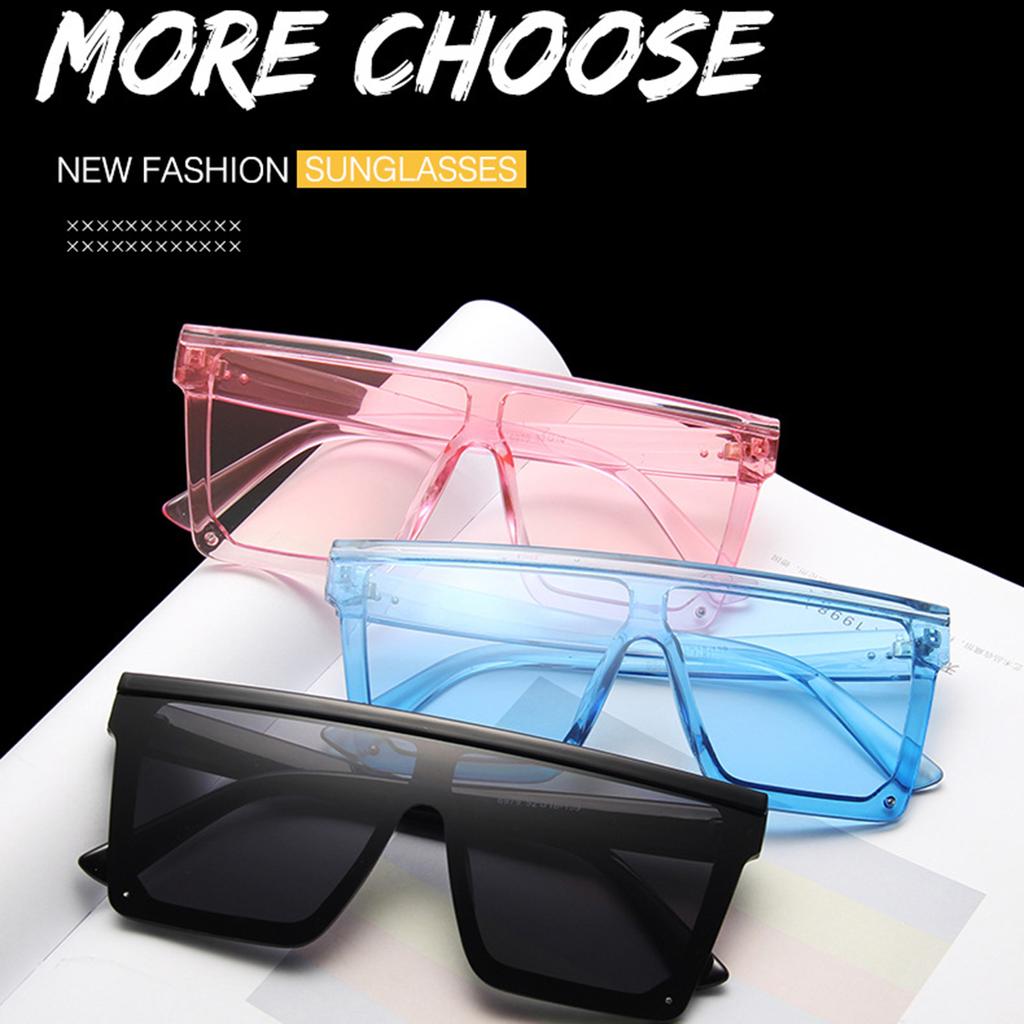Fashion Sunglasses Bright Black Fashion Sunglasses Exaggerated Ocean Glasses for Men and Women