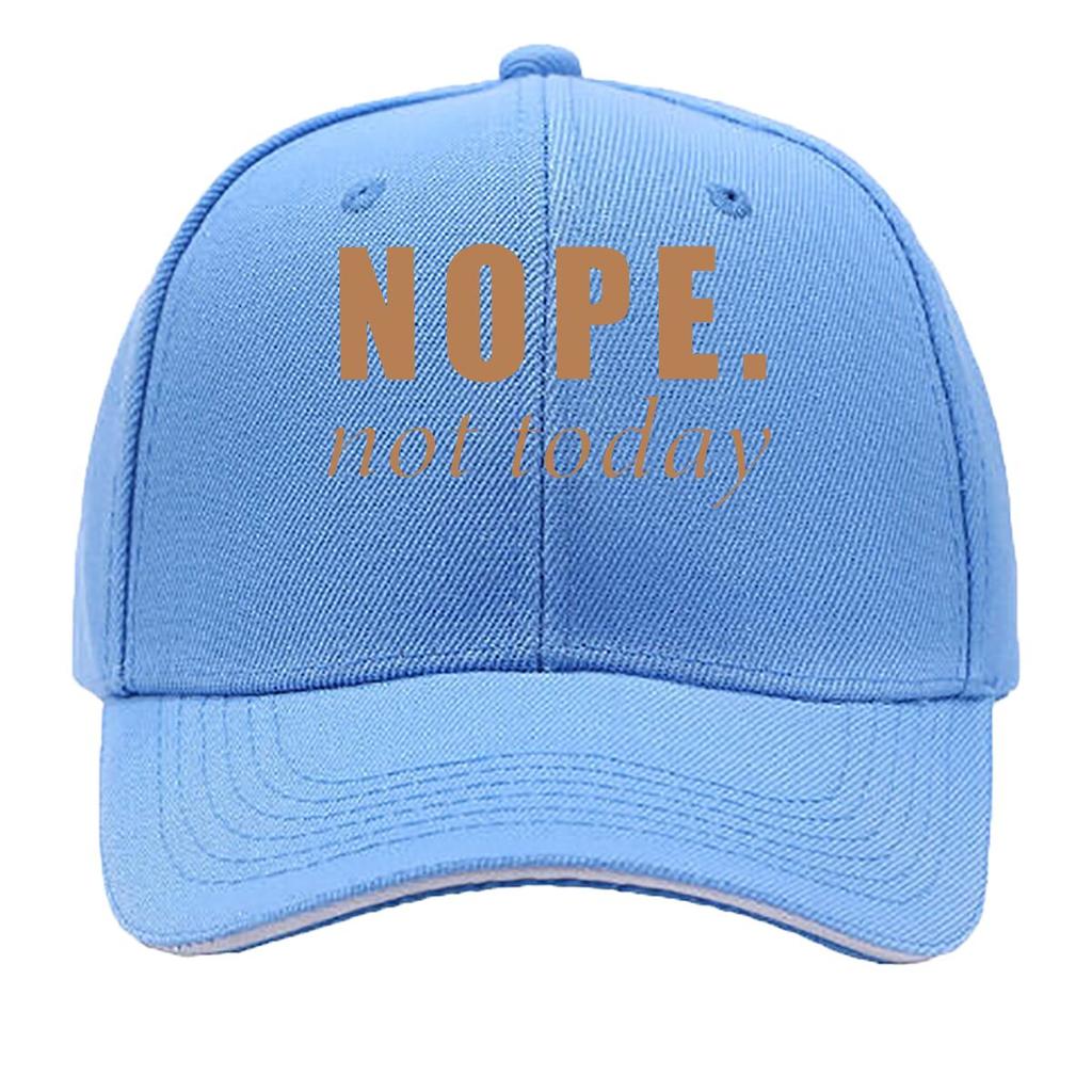 NOPETOTDAY Unisexs Classic with NOPE not today Print  Soft Breathable  Mixed Colors for Outdoor  Sandwich Baseball Cap