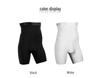 Men's High Waist Tummy Control Shaping Pants - Breathable Solid Color Elastic Design